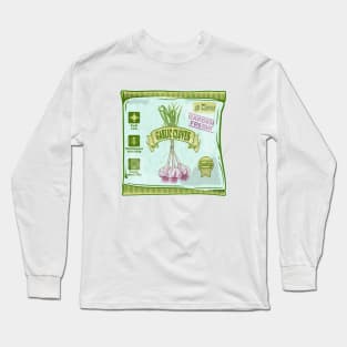 Garlic cloves growing veggies Long Sleeve T-Shirt